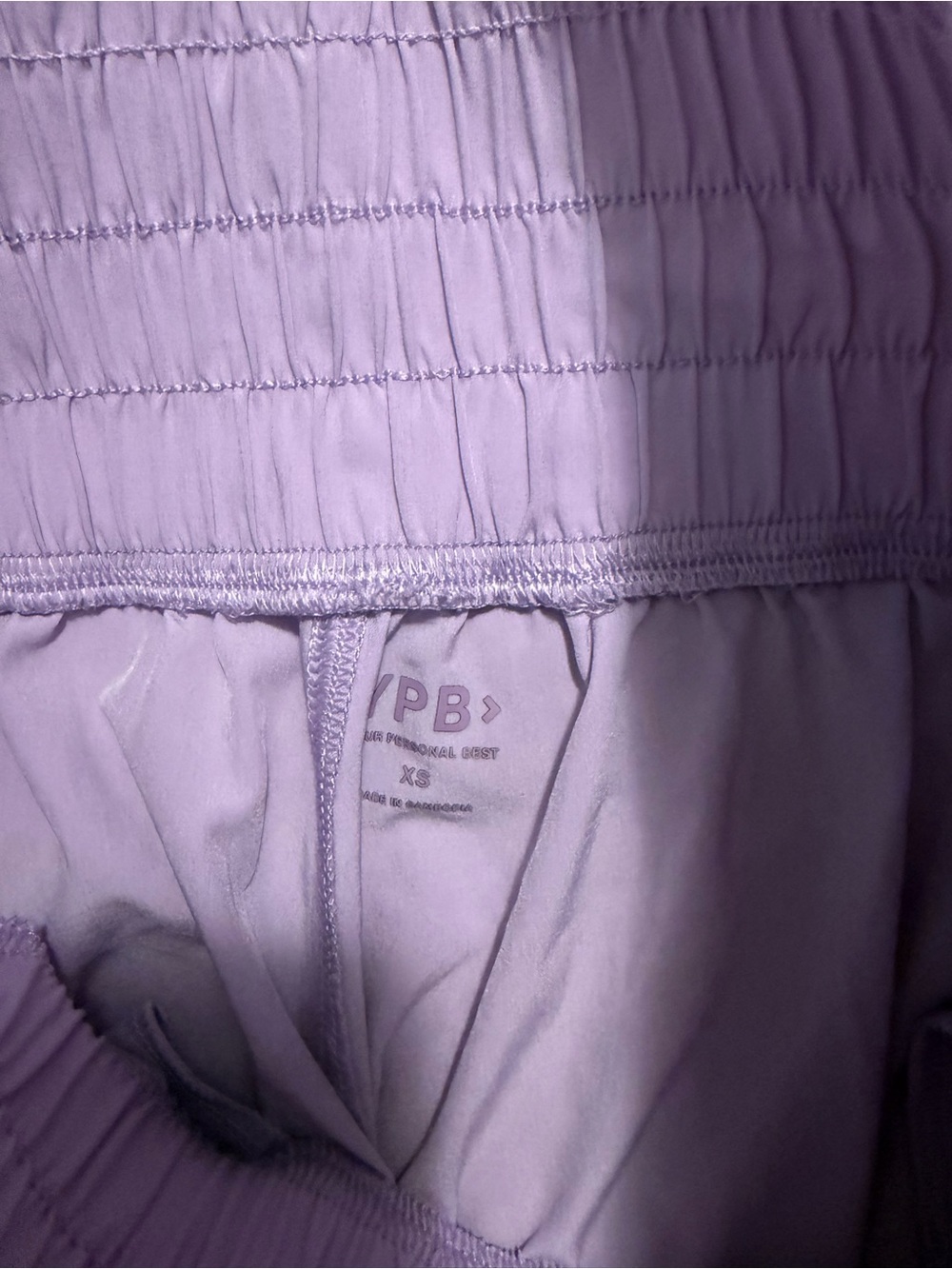 YPB Abercrombie & Fitch Motion Tek High-Waist Lavender Women’s Active Shorts XS - Picture 2 of 8